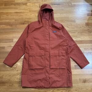 Patagonia Pine Bank Parka Jacket Shell Only Womens XL Burnished Red Winter NWOT
